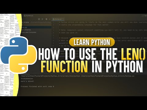 Wideo: W Pythonie czym jest len?