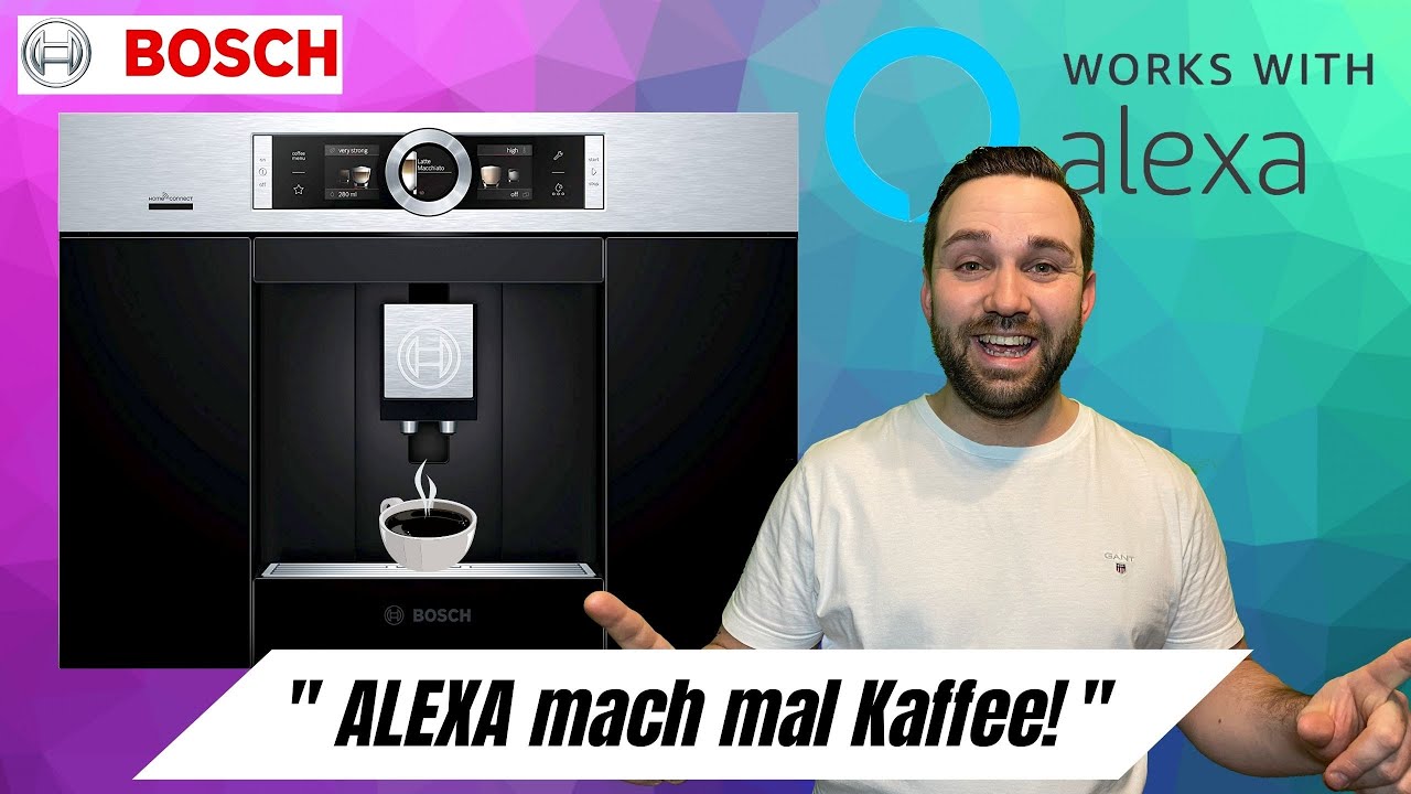 Bosch Kaffee Einbau Vollautomat | CTL636 Mahlwerk, Reinigung & Alexa  Sprachsteuerung - YouTube