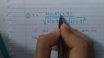 Method of studying Correlation coefficient.