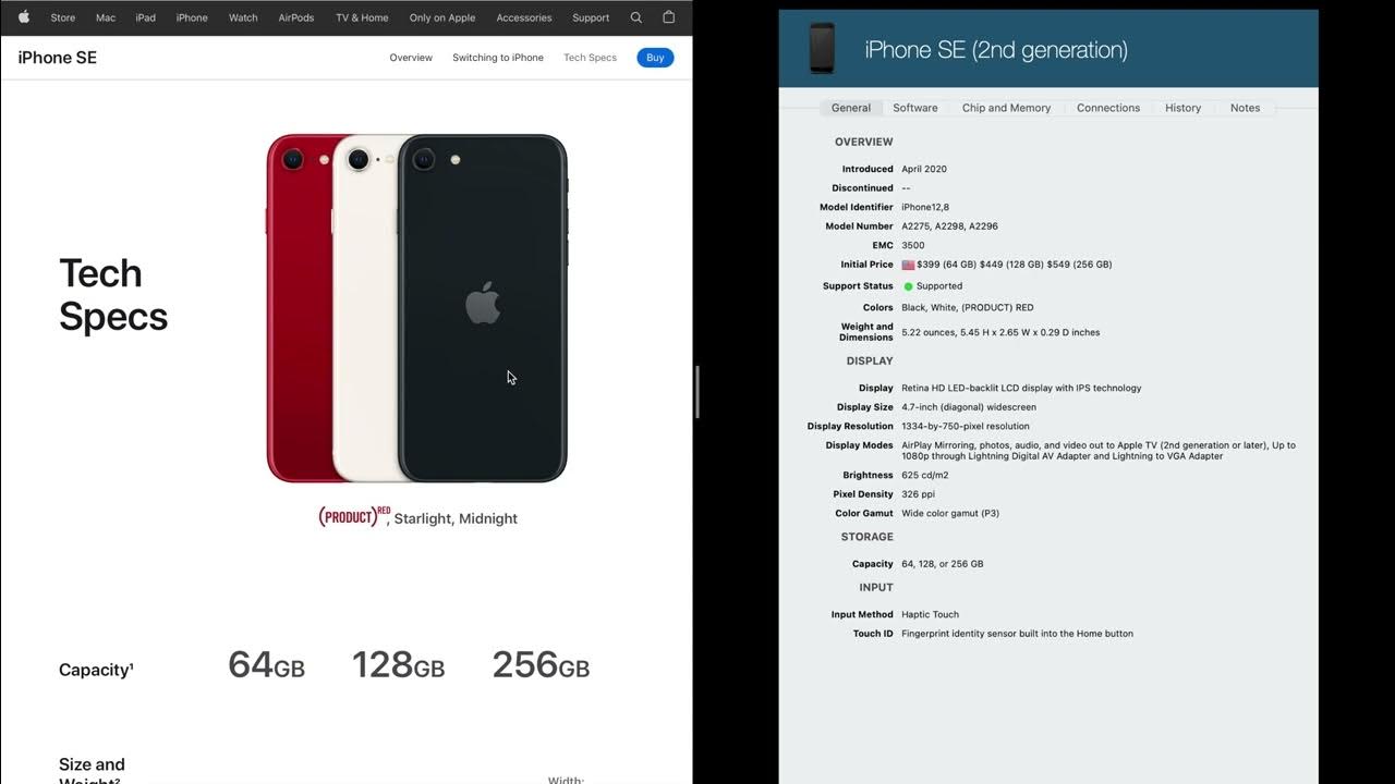 Iphone se 3 характеристики
