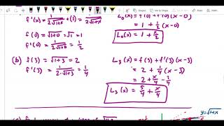Linear approximation linearization of square root of x plus 1