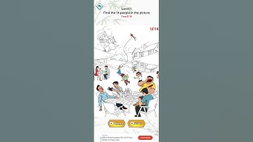 Brain Puzzle King Level 1: Camping | Find All 14 People! 🧠🔍 #Shorts