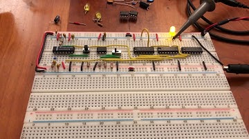 Breadboard computer clock