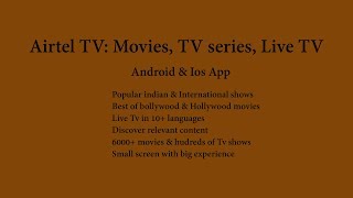 Airtel TV:Movies, TV series, Live TV: Airtel launches new TV app screenshot 4