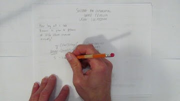 SOLVING AN EXPONENTIAL WORD PROBLEM USING LOGARITHMS
