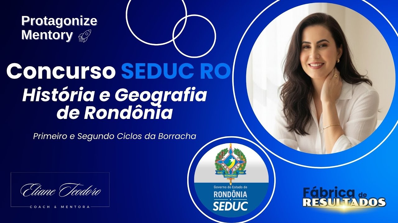 CONCURSO SEDUC RO - Ciclo da Borracha em Rondônia- História e Geografia de Rondônia - IBADE