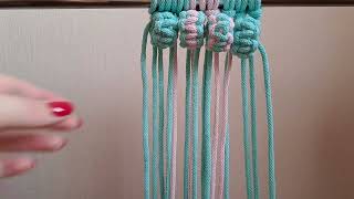 Macrame for beginners Part. 4. Macrame knots tutorial. How to make macrame