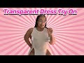 4k transparent dress try on
