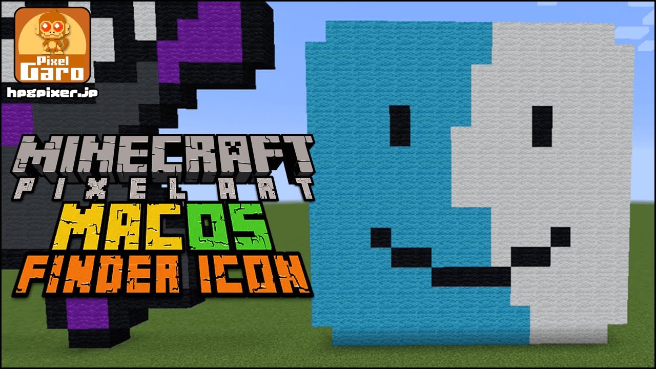 ドット絵 マイクラ 作り方 Macosのfinderアイコン Minecraft Pixel Art Macos Finder Icon Youtube