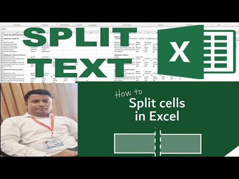 How do l split a cell content in Excel I What is the Excel formula for split text
