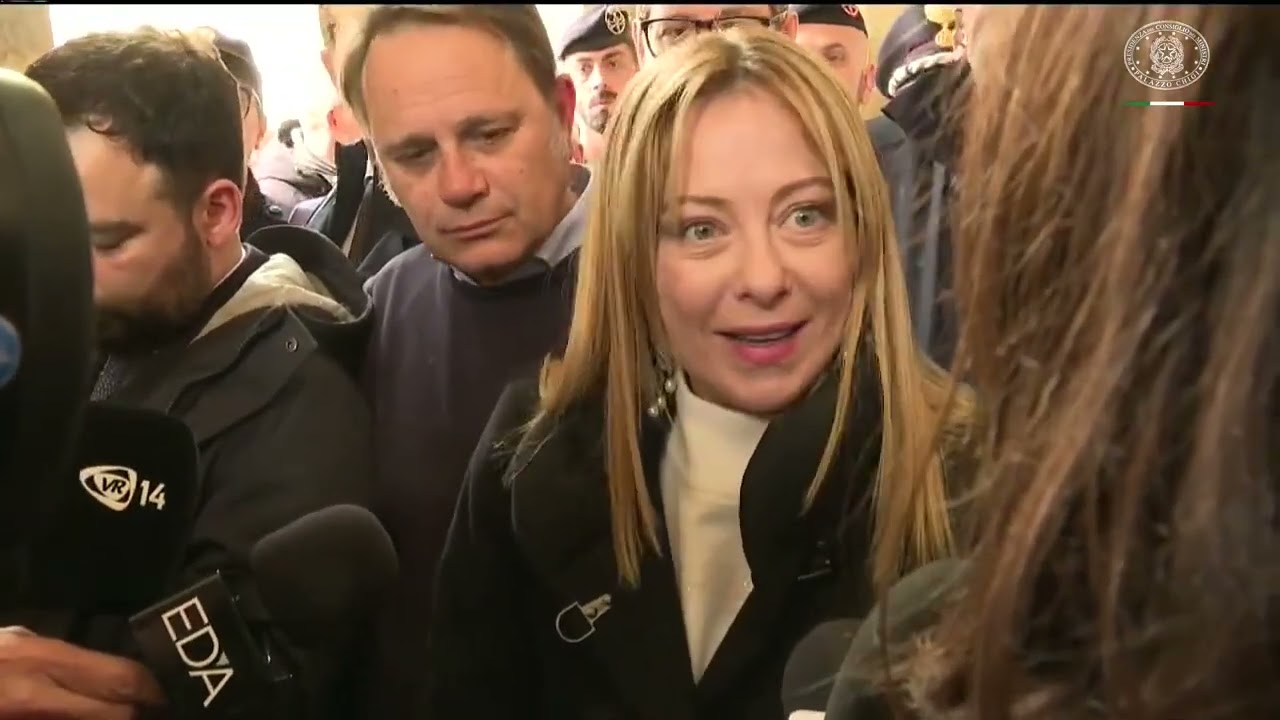 Il Punto stampa del Presidente Meloni a Niscemi