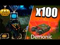 ЗЛП — Halloween х100 ТЫКВЫ ! ПОЙМАЛ и ВЫБИЛ DEMONIC СКИНЫ ! ТАНКИ ОНЛАЙН