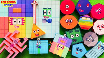 Meet Numberblocks NEW 332 Puzzle Tetris Shape| ASMR chirping of birds