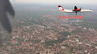 Spectacular landing | Austrian Airlines Dash8-Q400 landing in Bucharest