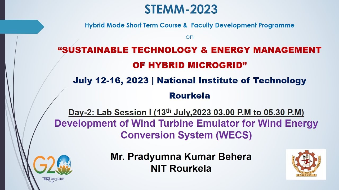 Nit Rourkela Computer Lab Lab Session I : STEMM 2023 by Mr. Pradyumna Kumar Behera, NIT Rourkela ...