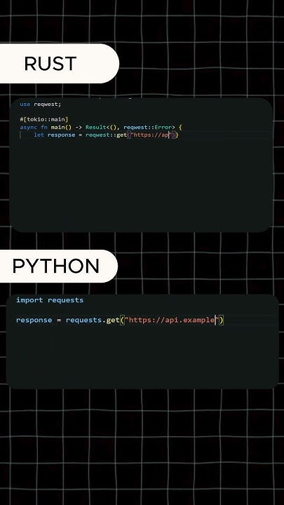 Python vs Rust: API Call Speed Test! 🚀 #Shorts - YouTube