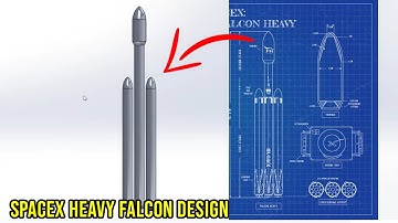 SpaceX Falcon Heavy CAD design Tutorial in Solidworks