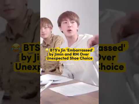 BTS S Jin Embarrassed By Jimin And RM Over Unexpected Shoe Choice Kpop Bangtan Btsfunny 