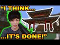 IT'S DONE! | Sykkuno Finishes The Japanese Gate In Front Of His House! | Minecraft moments