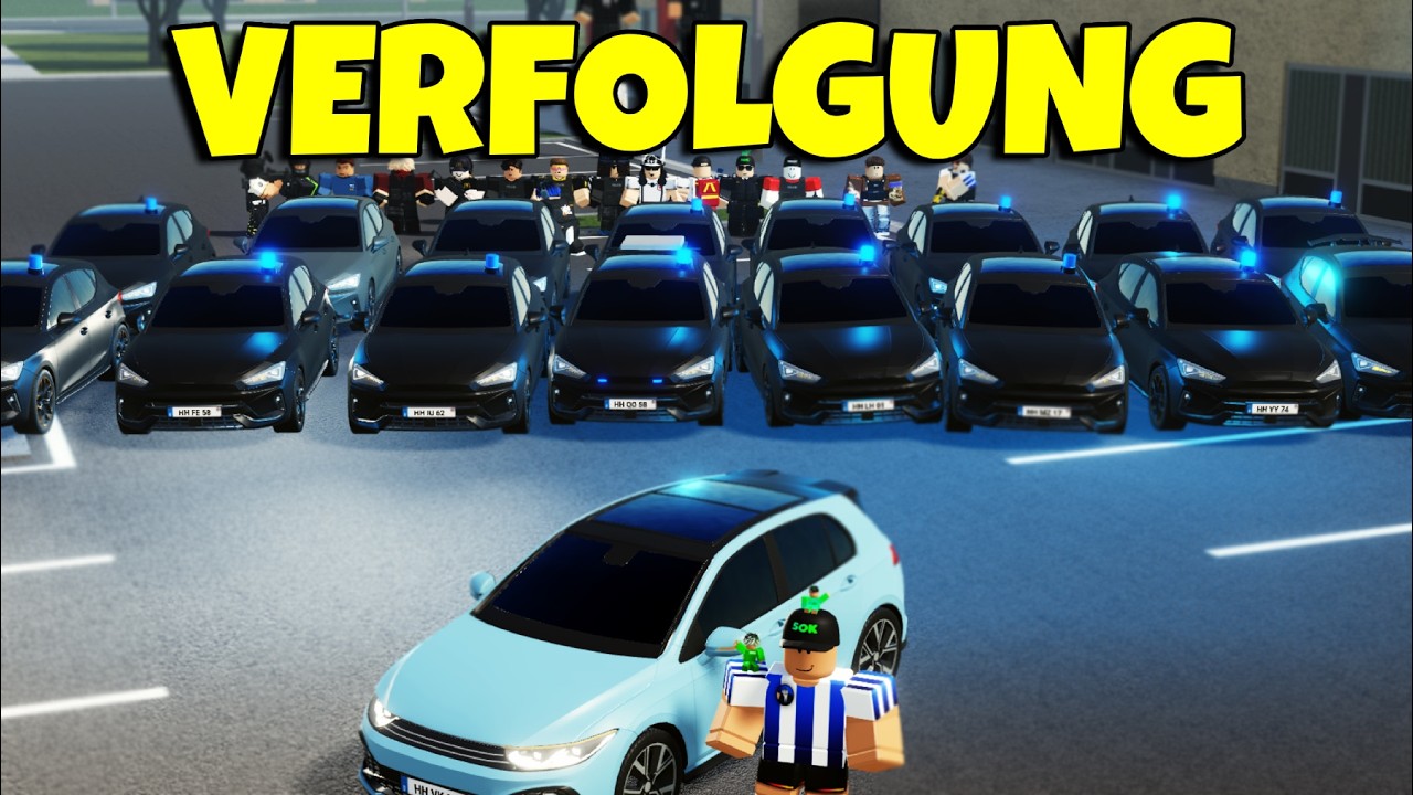 20 NEUE POLIZEI SPORT-WAGEN VERFOLGEN MICH in NOTRUF HAMBURG| ROBLOX Deutsch Emergency Hamburg