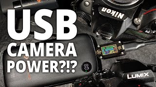 Power ANY DSLR or mirrorless camera with a USB power bank?!?