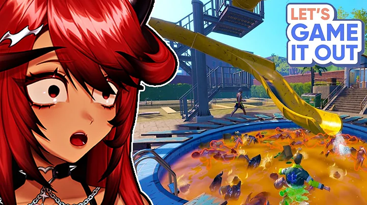 WHY IS THE WATER ORANGE!? | Waterpark Simulator (Let's Game It Out)