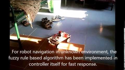 Fuzzy logic based navigation  for mobile robot - M.Tech Robotics Project SRM University