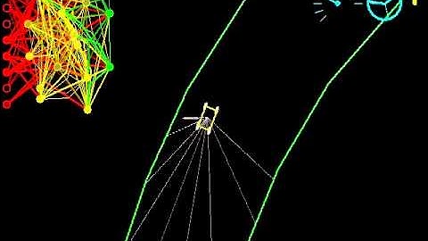 Neuroevolution - Car learns to drive