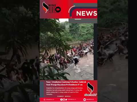 Detik-Detik jembatan Gantung di Sekadau Ambruk #shortvideo #viral #viralvideo