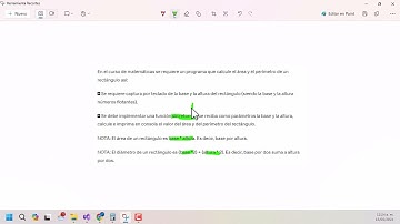 5 - C# - Curso Matematicas - Area y Perimetro Rectangulo