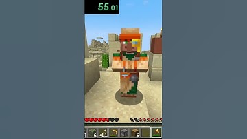 A noob tries to speedrun “kill by a Villager”! #speedrun #minecraft