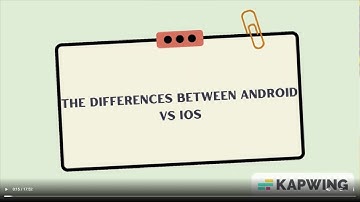 CSC520 GROUP ASSIGNMENT VIDEO PRESENTATION : Android VS iOS
