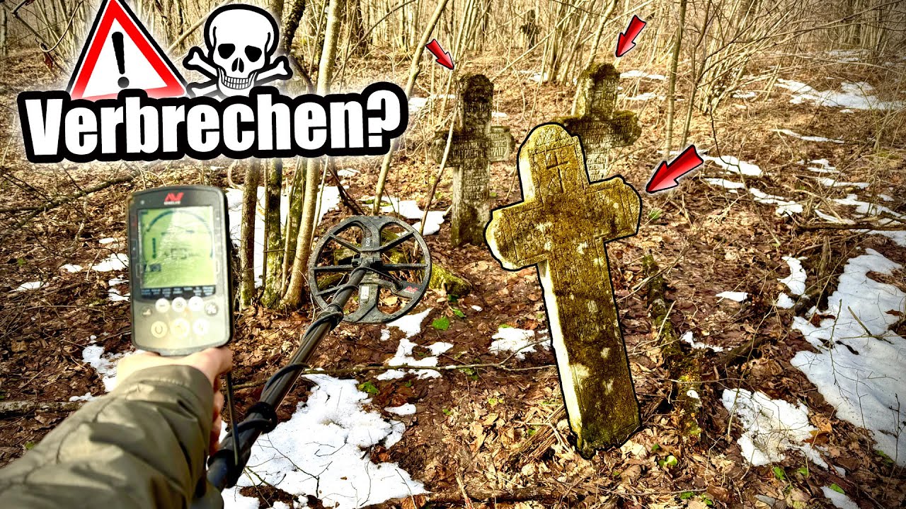 Wer hat auf diesem Friedhof GEGRABEN?! Zufällige Entdeckung bei der Schatzsuche mit Metall Detektor!