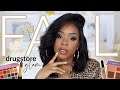 THE ULTIMATE DRUGSTORE FALL LOOK W/ NEW & OLD DRUGSTORE FAVORITES | NAVY BLUE MAKEUP | Andrea Renee