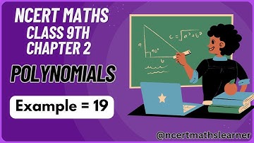 Ncert Class 9 maths | Chapter 2 | Example 19 | Polynomials #class9mathsncert  #polynomialclass9