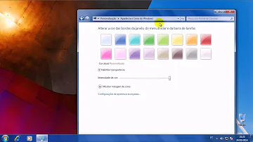 Como restaurar a Cor da Janela do Windows 7?