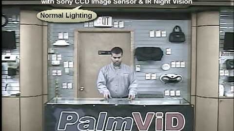 PalmVID Day/Night (Color & BW) Sony CCD Image Sensor & IR Night Vision Sample Video