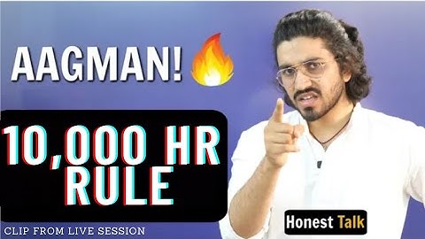 The *SUCCESFUL* 10,000 Hr Rule | Where Most *GIVES UP* | Aman Dhattarwal Live Session Apni Kaksha |