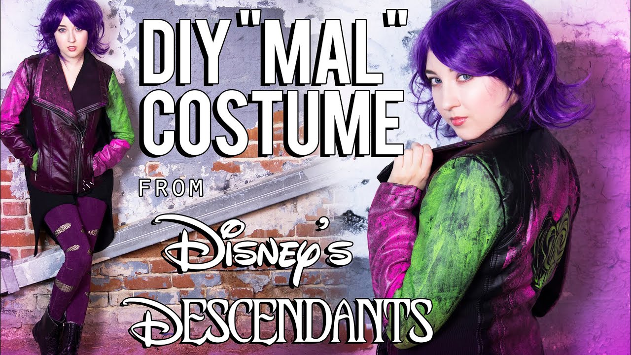 Disney Descendants - Mal DIY Costume Tutorial - YouTube
