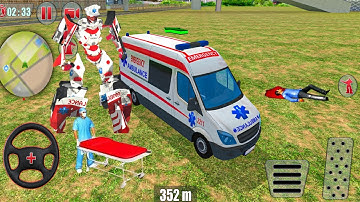 Ambulance Robot Car Transform #31 - Doctor Hero Flying Robot Rescue - Android GamePlay