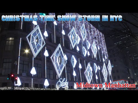 Christmas Time Snow Storm In NYC December 26, 2025
