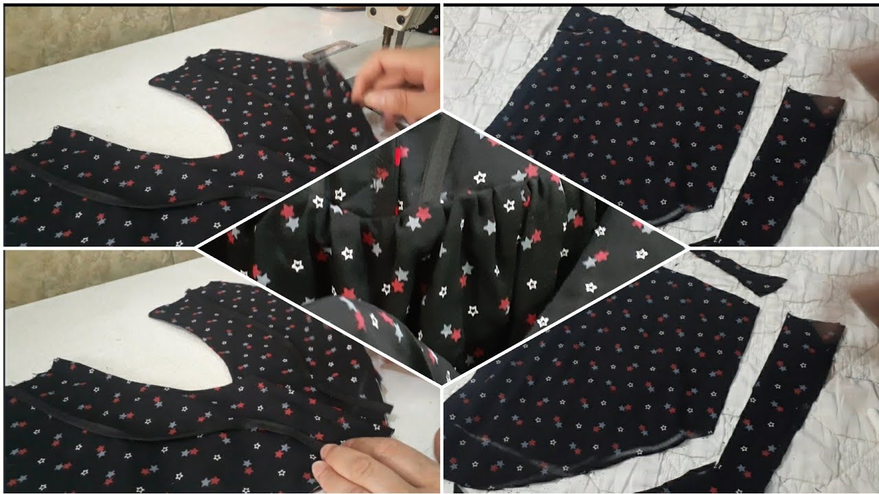 مستعجلة وتريدين تخيطين للوالدة دشداشة ابو الزخمتين تعالي اعلمج الفصال بكل خطواته