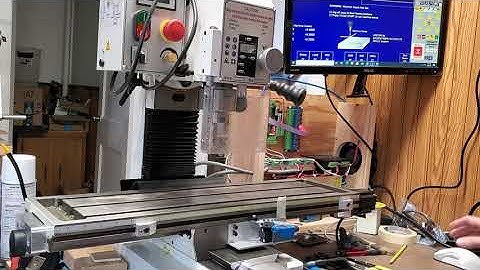 Precision Matthews PM-25MV Mill Conversion X-Y axis test