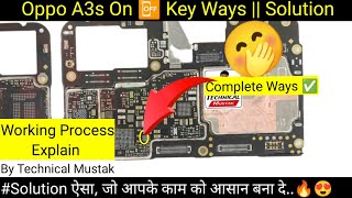 Oppo A3s Power Key Ways | A3s On Off key Solution | Not Working | Technical Mustak #onoff #powerkey