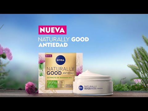 NUEVA NIVEA Naturally Good Antiedad Crema de día Antiarrugas con extracto de Bardana Bio