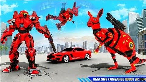 kanggaroo Robot Car Tranform Games Play #01 Video