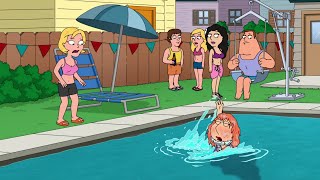 Family Guy - Lois is shoved into the pool again