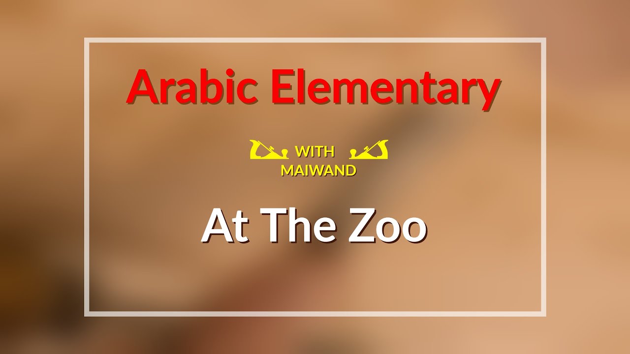 At the zoo in Arabic Arabic languageArabic language learningArabic lessons YouTube