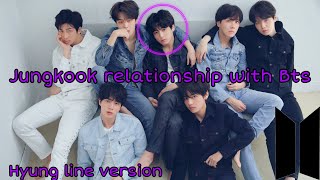 JUNGKOOK RELATIONSHIP WITH HIS MEMBERS 💜(HYUNG LINE)💜 (FRIENDSHIP AND BROTHERHOOD)