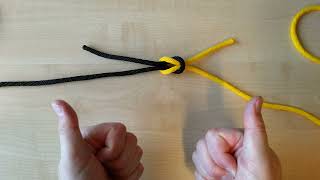 Čtvercový Uzel A Téměř Podobný Zlodějský Uzel - Spojení Dvou Podobných Lan Resimi